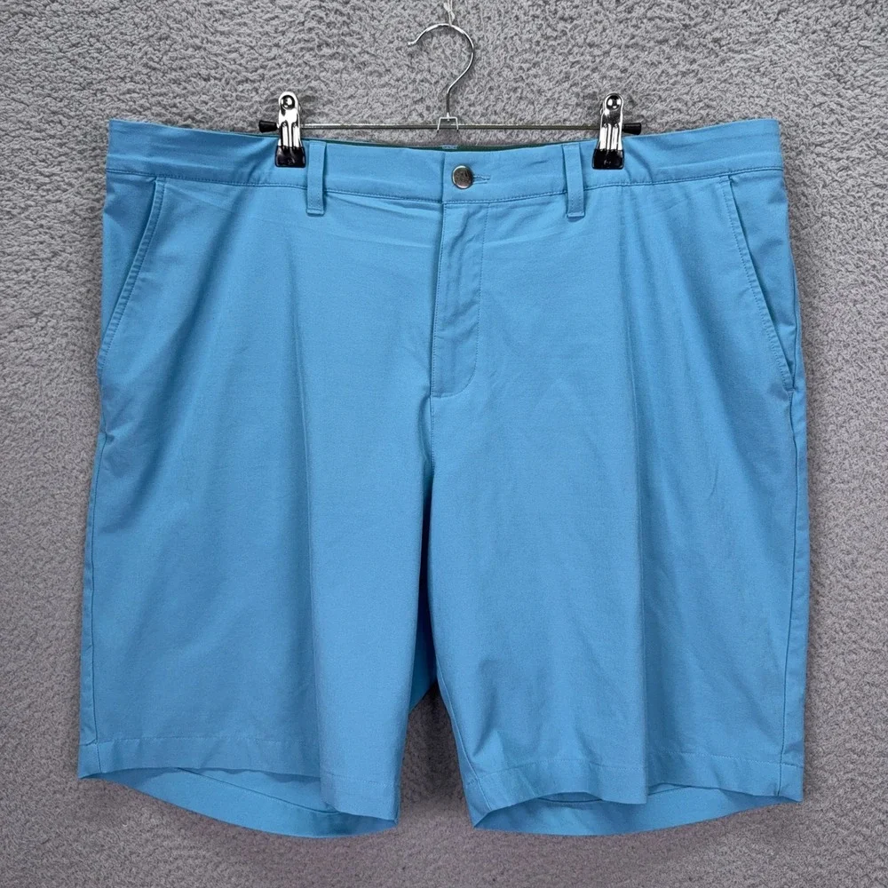 Adidas Golf Shorts Mens 38 Light Blue Primegreen Recycled Stretch Active